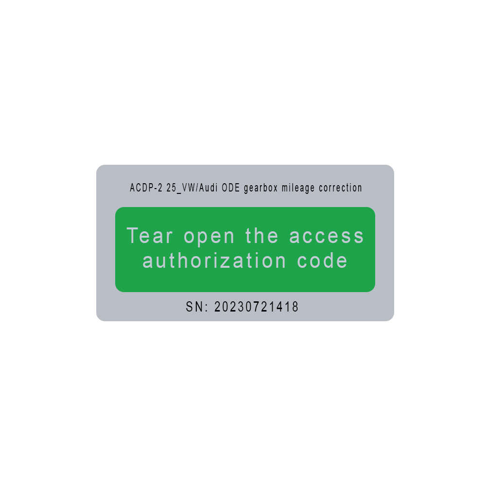 Yanhua Module 25 Single License Sticker
