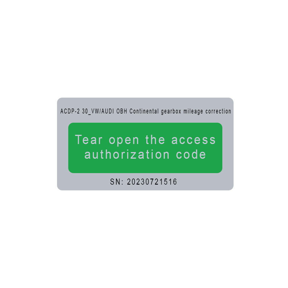 Yanhua Module 30 Single License Sticker