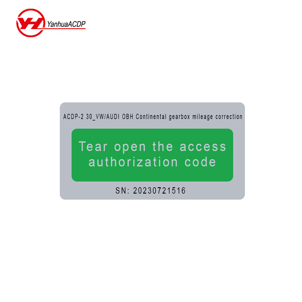 Yanhua Module 30 Single License Sticker