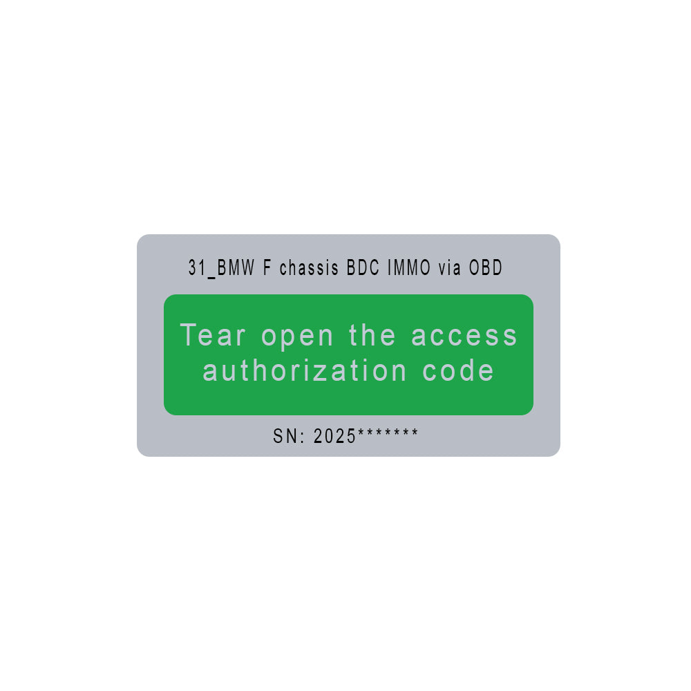 Yanhua Module 31 Single License Sticker