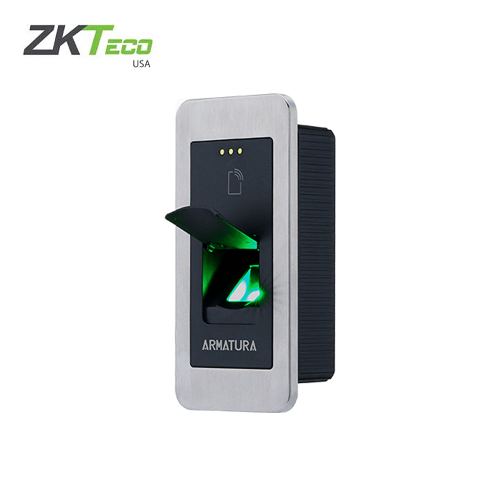 ZKTeco - AMT-EP30CF-M - Multi-Tech Fingerprint Reader with Bluetooth 13.56MHz Proximity - Single Gang Mount