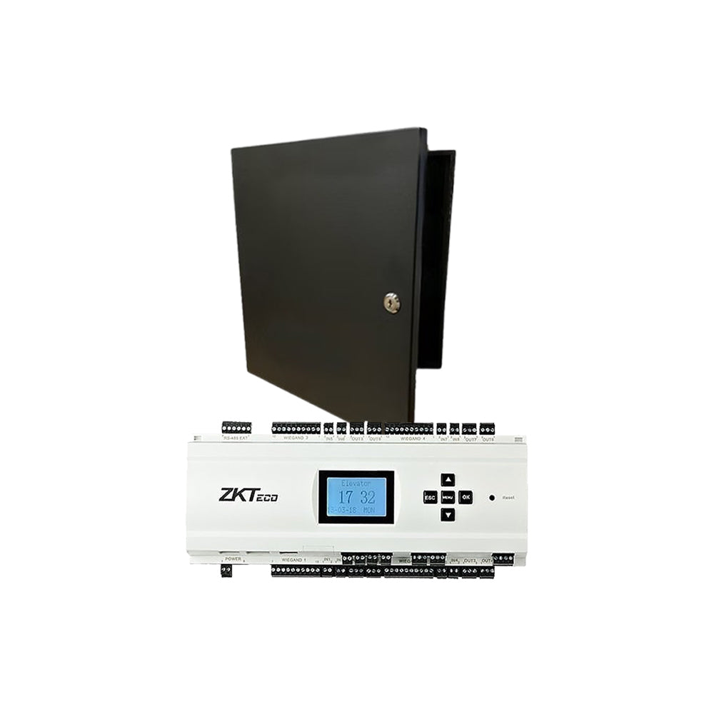 ZKTeco EC10-BUN Elevator Control Module with Metal Cabinet & Power Supply
