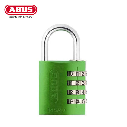 ABUS - 145/40 C - Aluminum - 4-Dial Resettable Padlock - Green