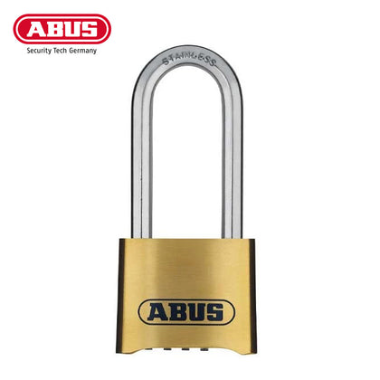 ABUS - 180IB/50HB63 C - Solid Brass - Marine / Outdoor - 4-Dial Resettable Padlock w/ 2-5/16