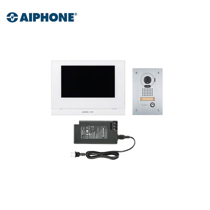 Aiphone - JOS-1FW Mobile-Ready Box Set - Flush-Mount Door Station - 7