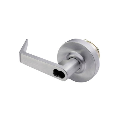 Arrow - SRX82-26D-IC - Exit Device Trim - Sierra Lever with Rose - SFIC Less Core - Storeroom Function - Satin Chrome Finish - Non-Handed