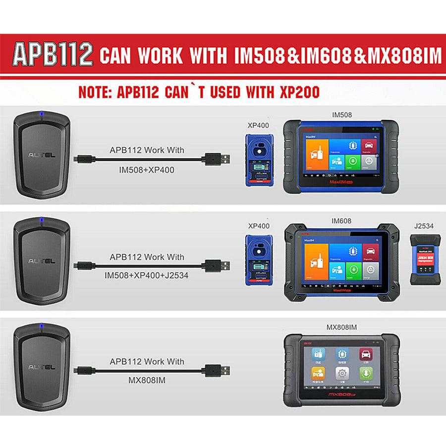 Autel APB112 Smart Key Simulator Works for Autel MaxiIM IM608/ IM508 ...