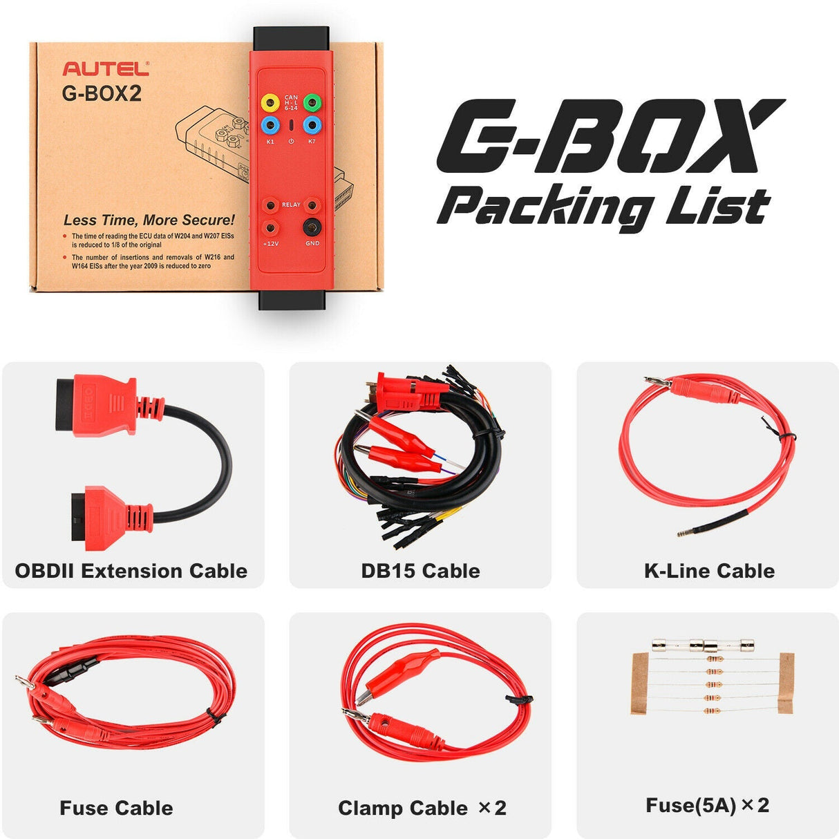 Autel G-BOX2 Key Programming Adapter for Mercedes and BMW Vehicle for ...