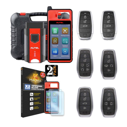 Autel MaxiIM KM100 Universal Key Generator with 4 FREE Autel Remotes and Screen Protector