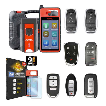 Autel MaxiIM KM100 Universal Key Generator with 5 FREE Autel Remotes and Screen Protector