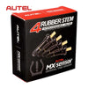 Autel 4 Rubber Press-in Valve Stems for 1-Sensor