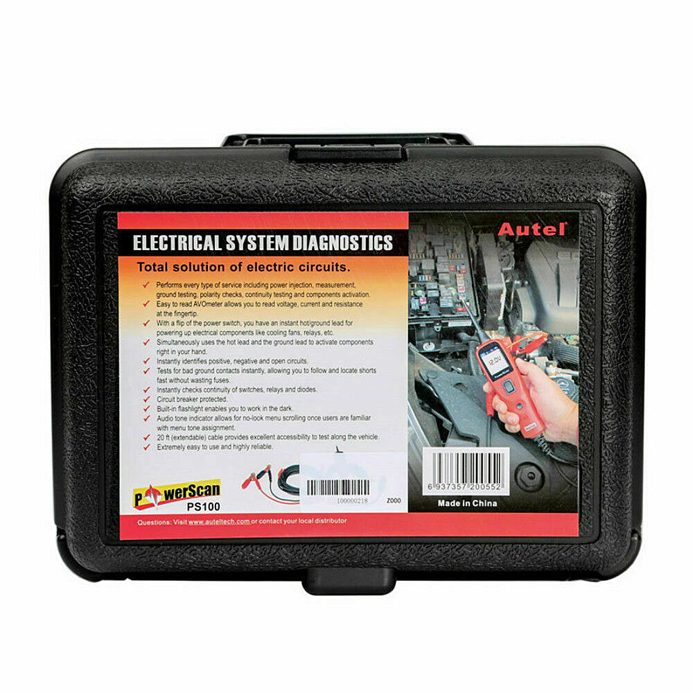 Autel Power Scan PS100 Electrical System Diagnosis Tool Car Circuit Battery Tester