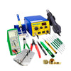 Complete Soldering Kit / 2 in 1 Hot Air Rework Station w/ Multimeter & Tools