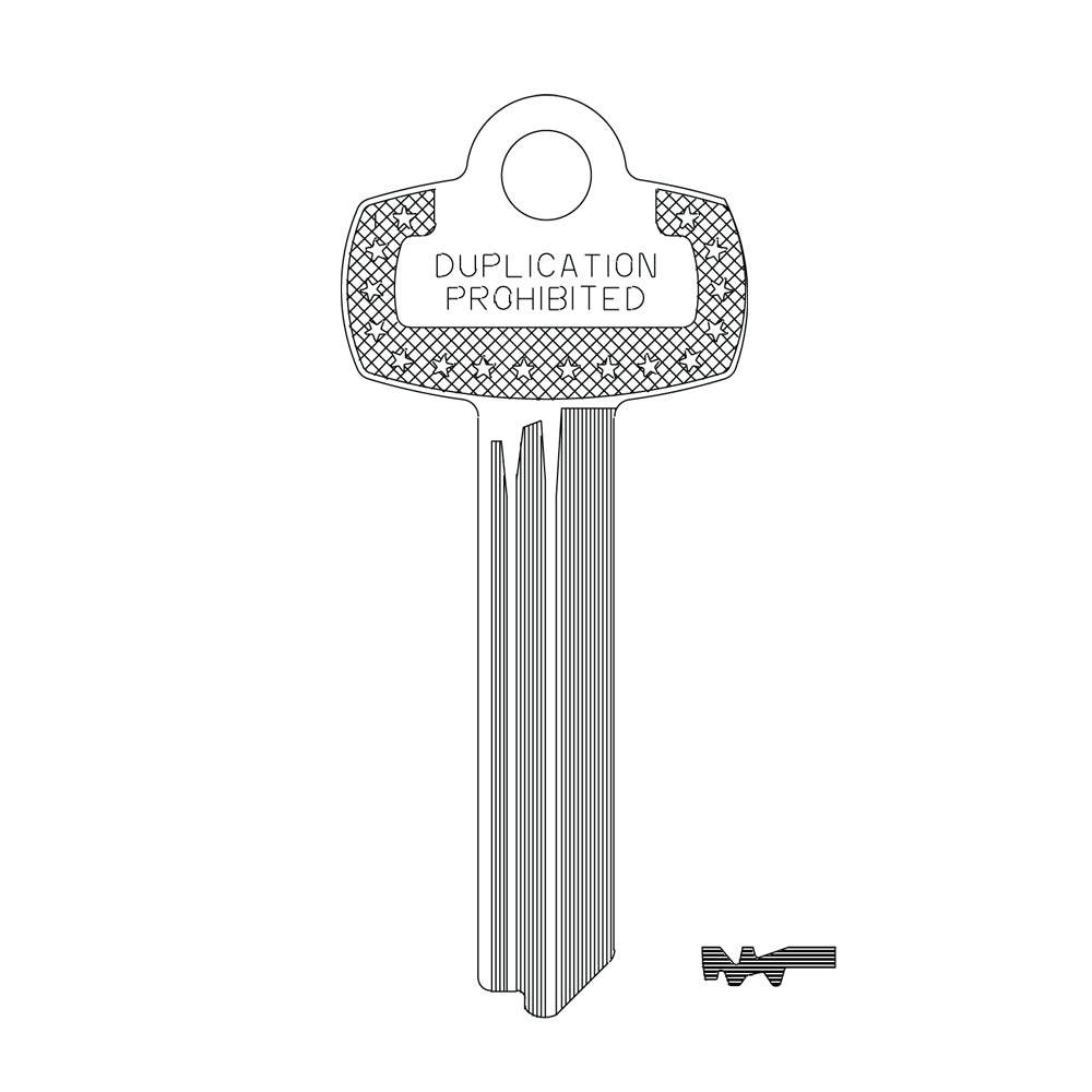 Commercial & Residential Key Blank - 1A1TE1