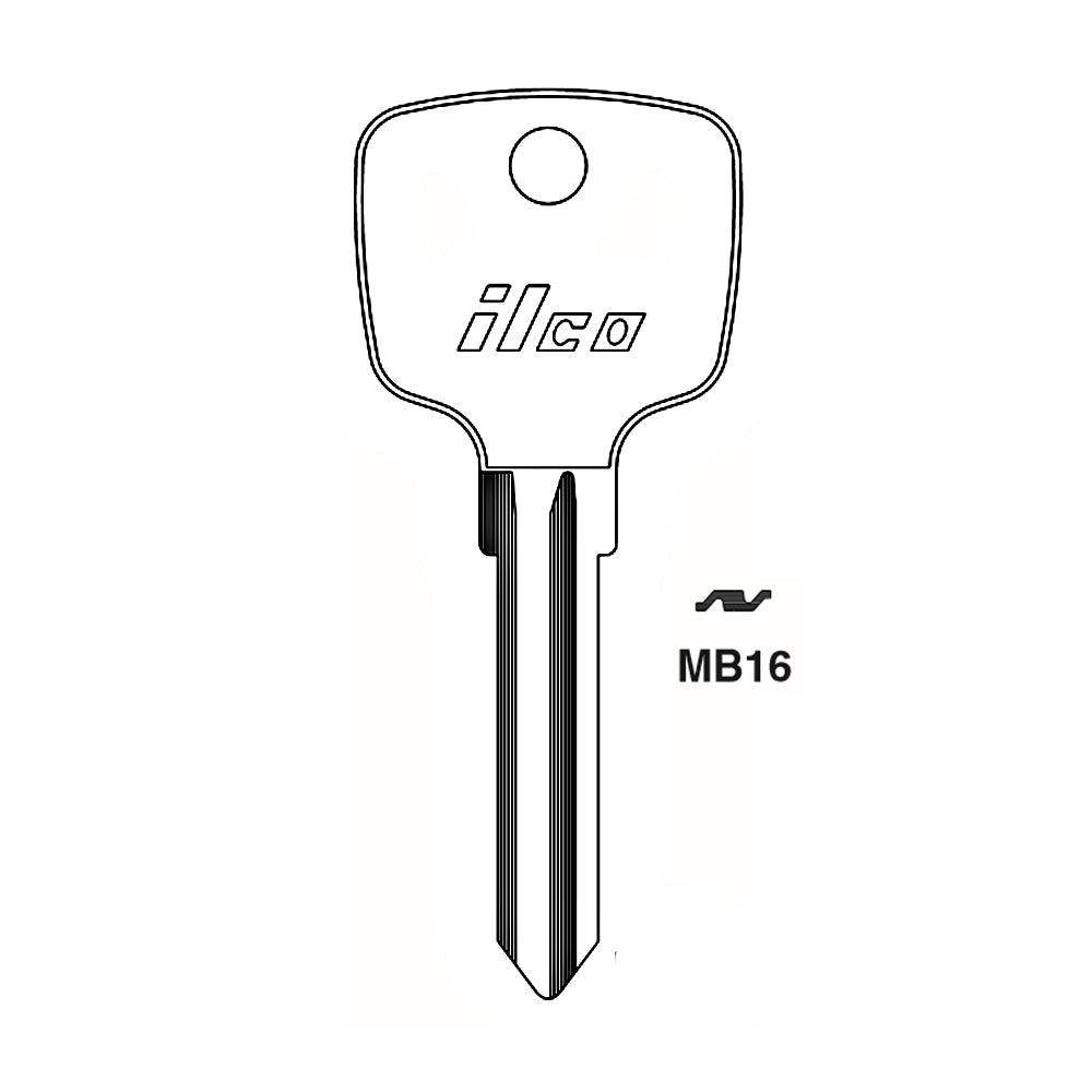 Mercedes Benz Key Blank - ME-HF / MB16 (Packs of 10)