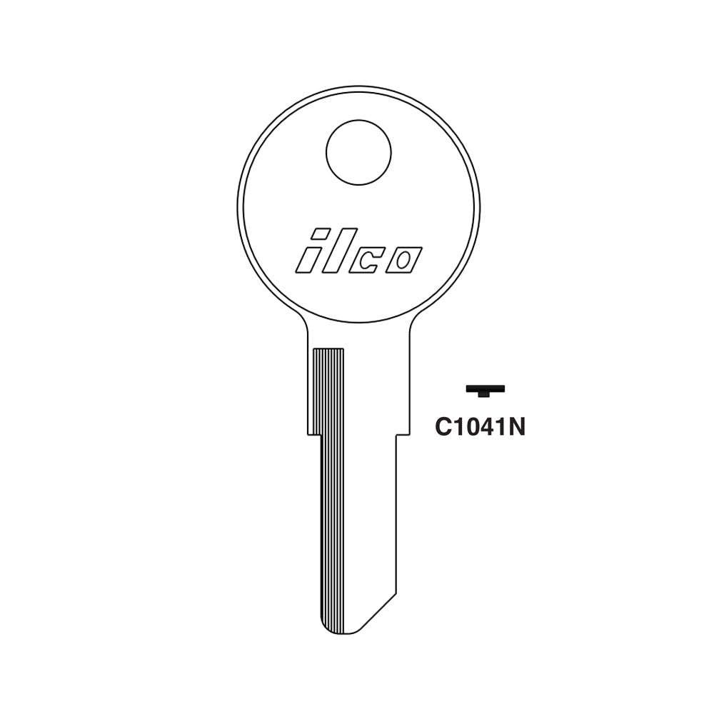 C1041N Chicago Commercial & Residencial Key Blank - CHI-19D / C1041N