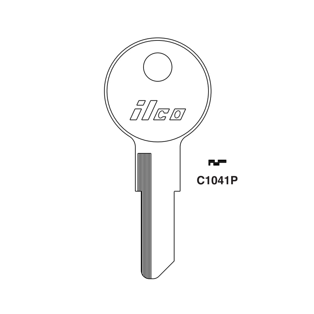 C1041P Chicago Commercial & Residencial Key Blank - CHI-15D / C1041P (Packs of 10)