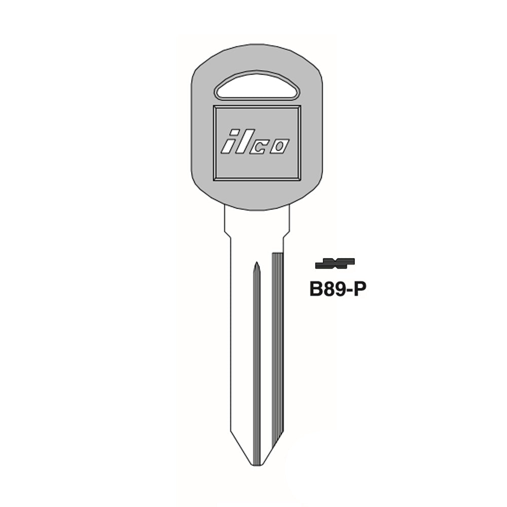 GM Key Blank - GM-30.P / B89P (Packs of 5)