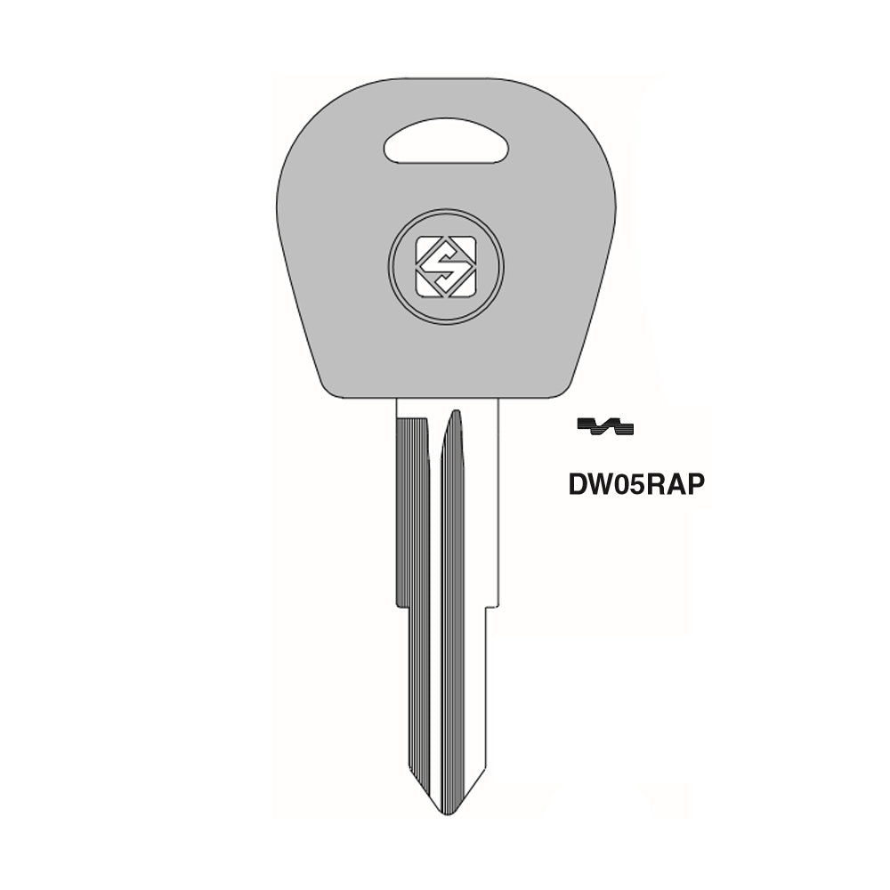 GM Key Blank - DAE-4D.P1 / DW05RAP