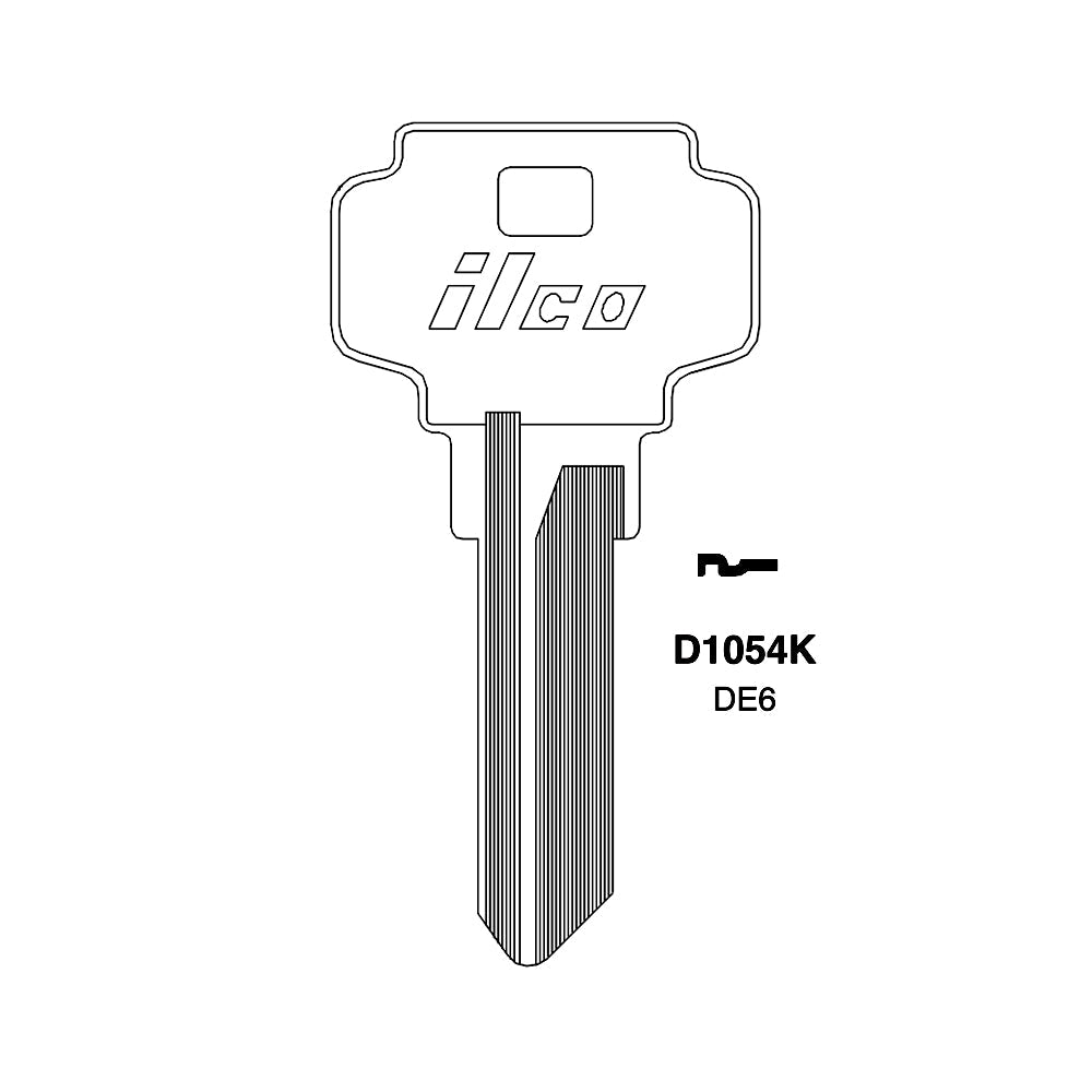 D1054K 5-Pin Dexter Commercial & Residential Key Blank - DX-5D / DE6 BR
