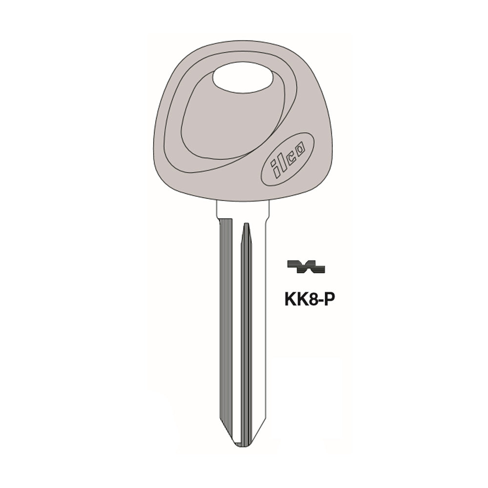 Kia Key Blank - KI-10D.P3 / KK8P (Packs of 5)