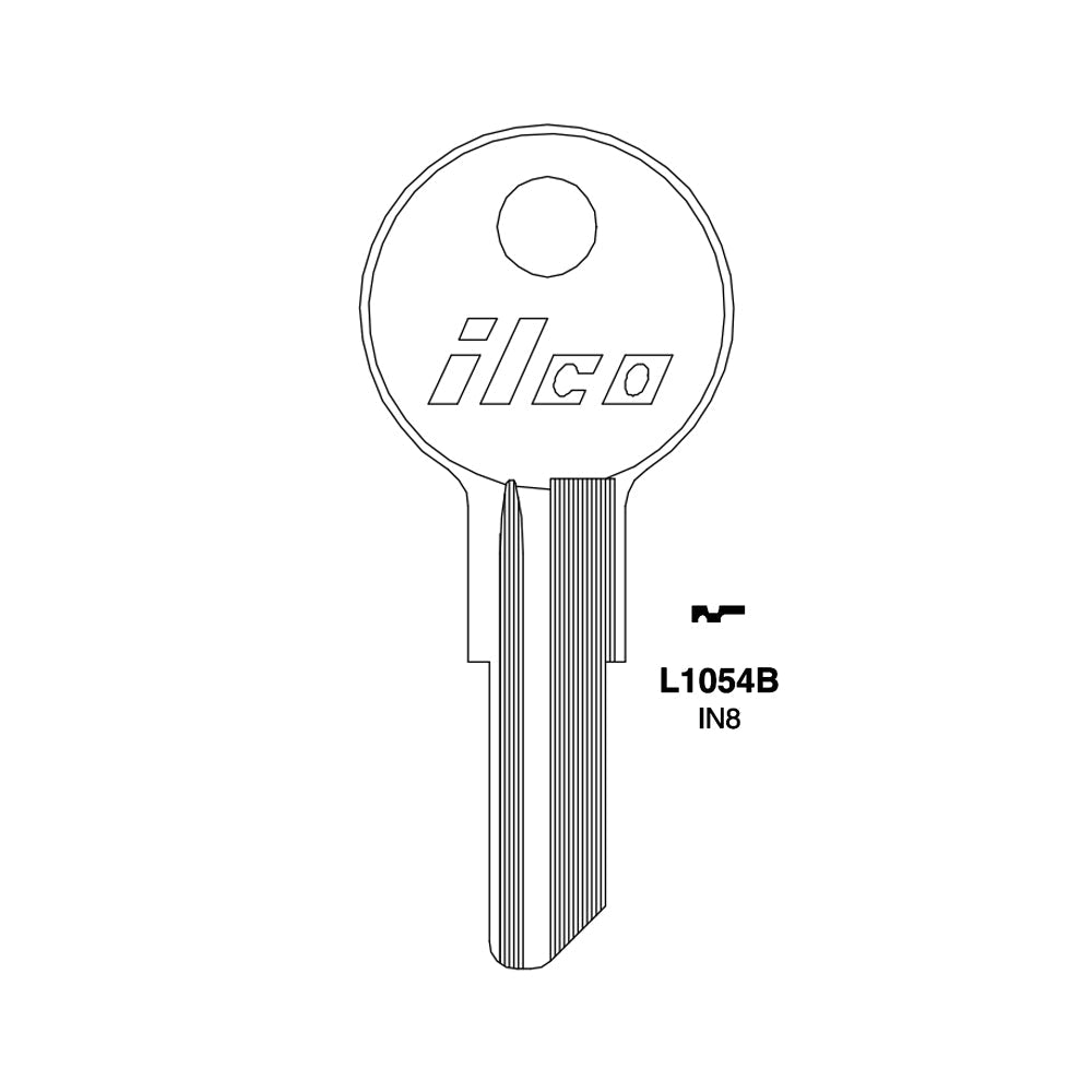1054B Commercial & Residencial Key Blank - ILC-7D / IN8