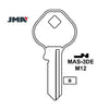 JMA for 1092D Master 5-Pin Padlock Key - Brass Finish  / M12 BR - 50 Pack