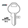1092DS Master 4-Pin Padlock Key Blank - Brass Finish - M13 BR / MAS-13DE