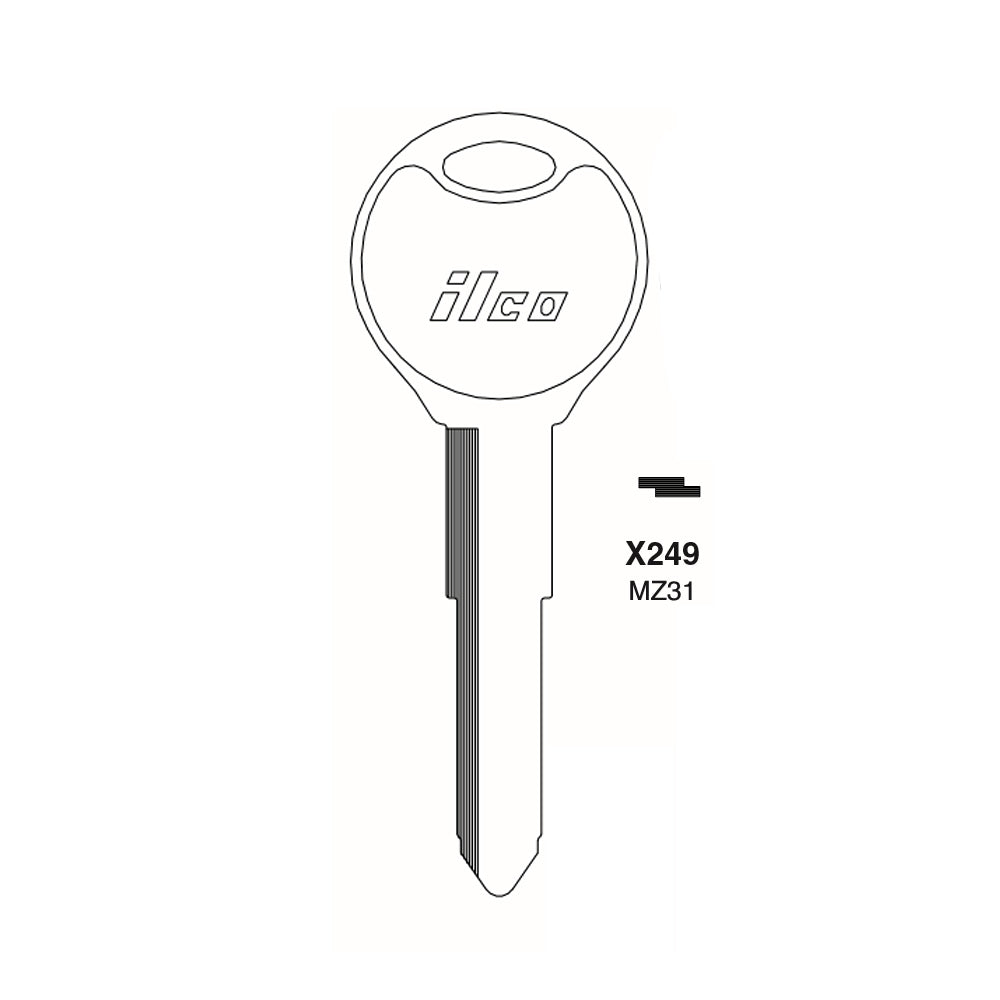 Mazda Key Blank - MAZ-11D / MZ31