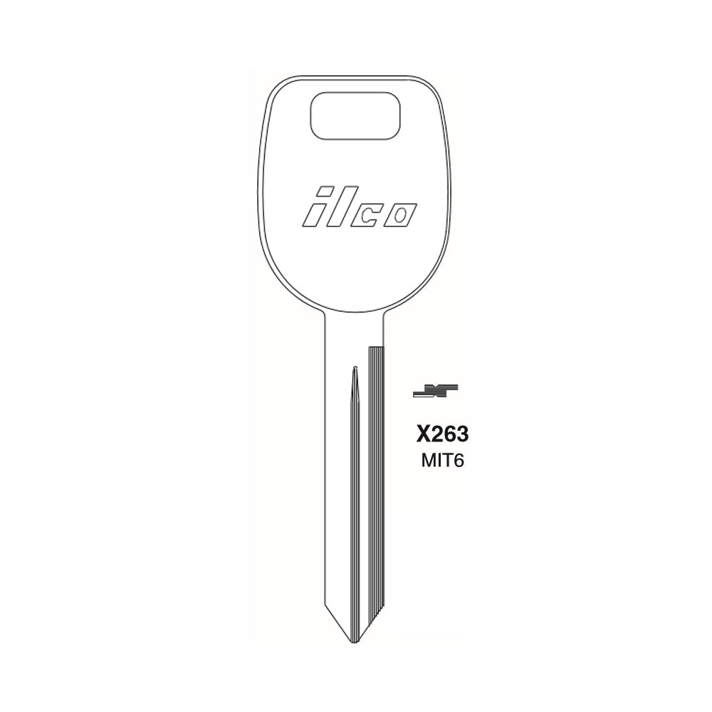 Mitsubishi Key Blank - MIT-18 / MIT6