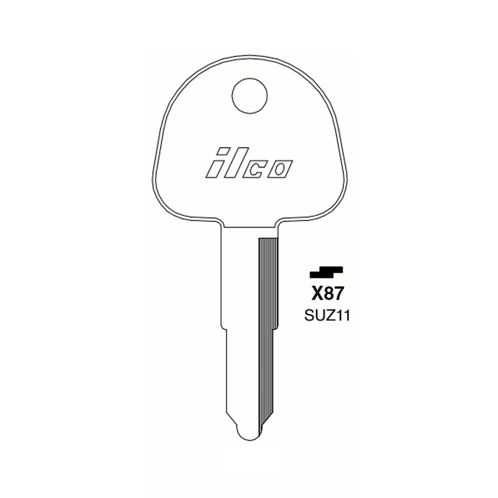 Suzuki Motorcycle Key Blank - SUZU-5 / SUZ11 (Packs of 10)