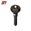 JET BMW2 - BMW Nickel Plated Motorcycle Key Blank