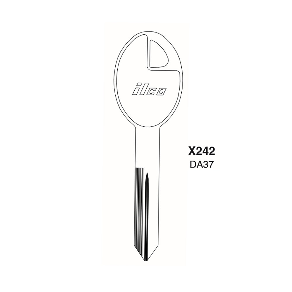 Nissan Key Blank - DAT-20 / DA37 (Packs of 10)