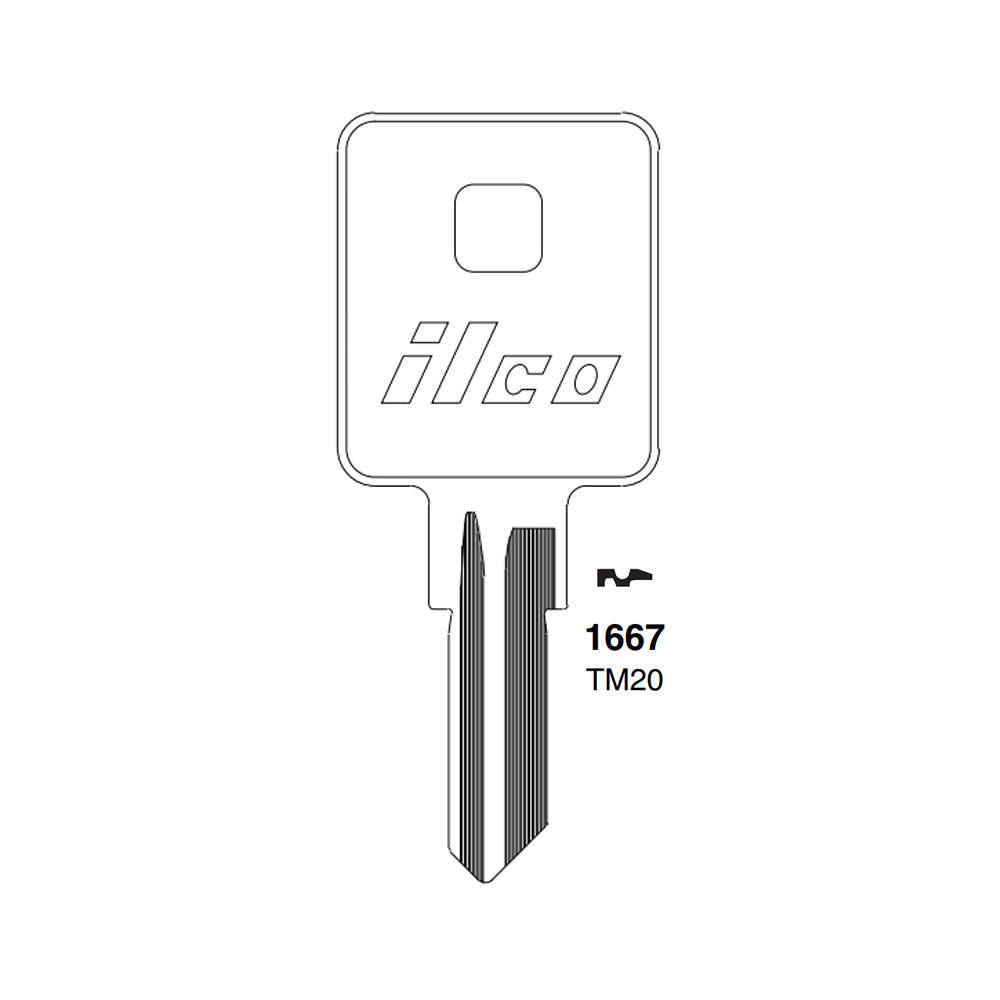 1667 Trimark Commercial & Residencial Key Blank - TRM-17D / TM20 (Packs of 10)