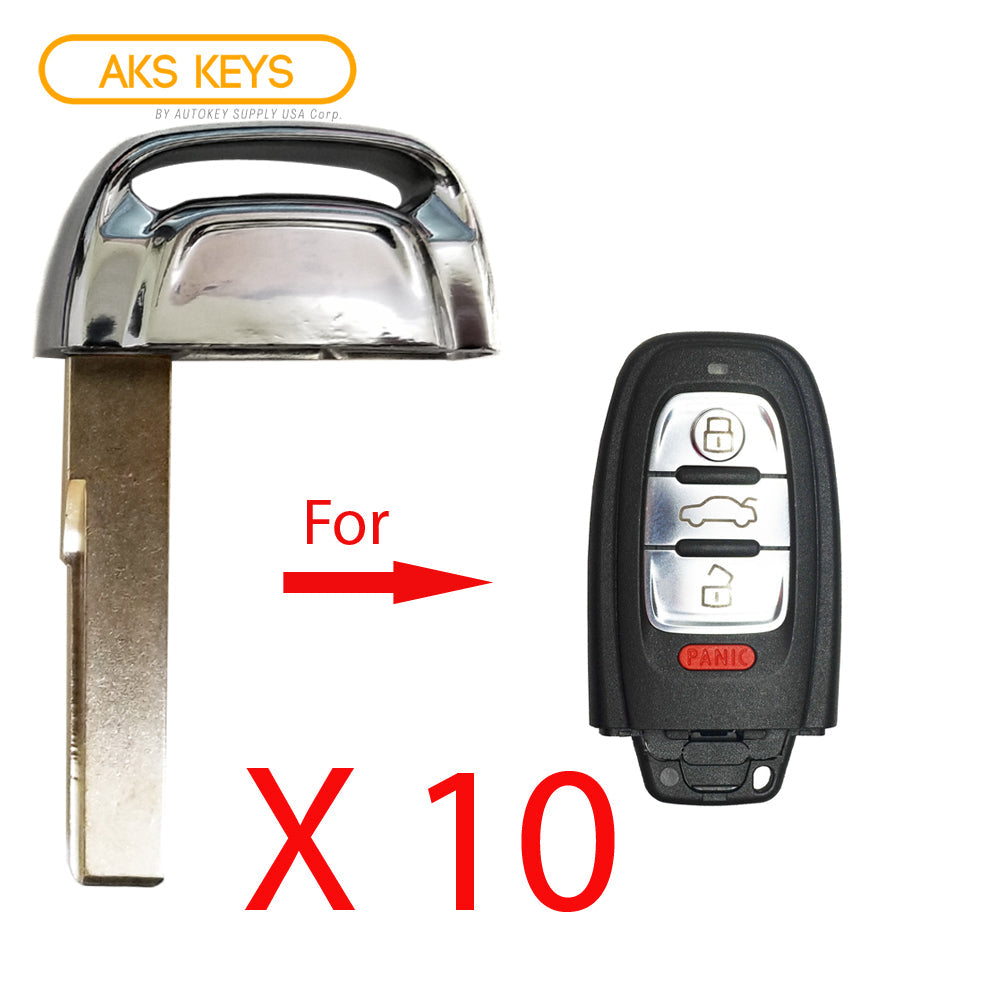 2006 - 2016 Audi Emergency Key (10 Pack)
