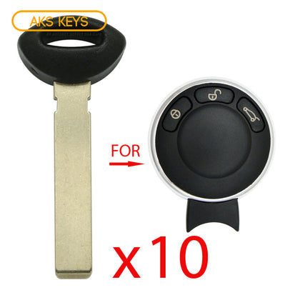 2010 - 2014  Mini Cooper Emergency Key (10 Pack)