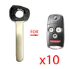 2007 - 2013 Acura Remote Flip Key W/o Chip (10 Pack)