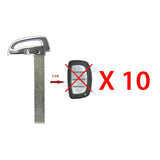 2017 - 2022 Hyundai Ioniq Smart Key Uncut Emergency Key Blade - KK12 (10 Pack)