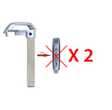 2023 - 2025 Kia Smart Key Uncut Emergency Key Blade - KK12 (2 Pack)