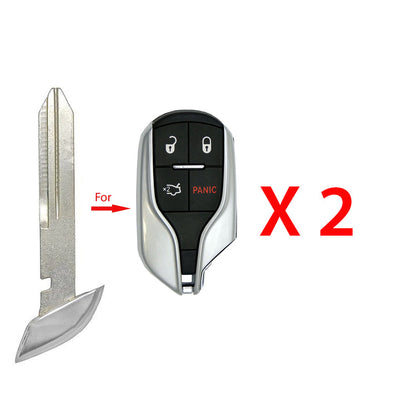 2014 - 2020 Maserati Emergency Key - Y171 (2 Pack)
