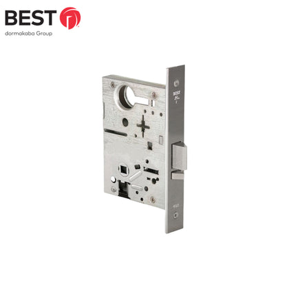 BEST - 45HCAS626 - Mortise Lock for Storeroom Deadbolt Lockbody - Field Reversible Handing - Grade 1 - 626 (Satin Chrome)