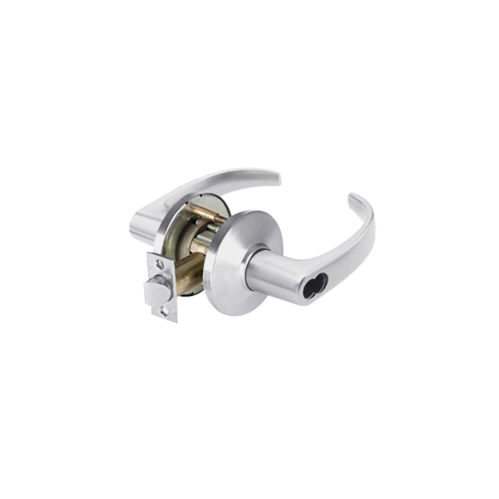 BEST - 9K57AB16KSTK626LM - Entrance Cylindrical Lock - 16 Lever with 5 Backset and SFIC Less Core - Lost Motion - Grade 1 - 626 (Satin Chrome)
