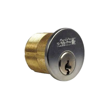 Corbin Russwin Mortise Cylinder 1-1/4' with A01 Cloverleaf Cam And 6 Pins - H6 Keyway - 626 (Satin Chrome)