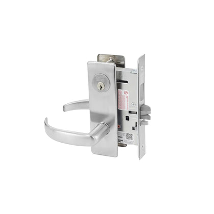 Corbin Russwin Mortise Single Cylinder without Deadbolt Entrance or Office Entry Lock with CS Lever and L4 Keyway - Grade 1 - 630 (Satin Stainless Steel)