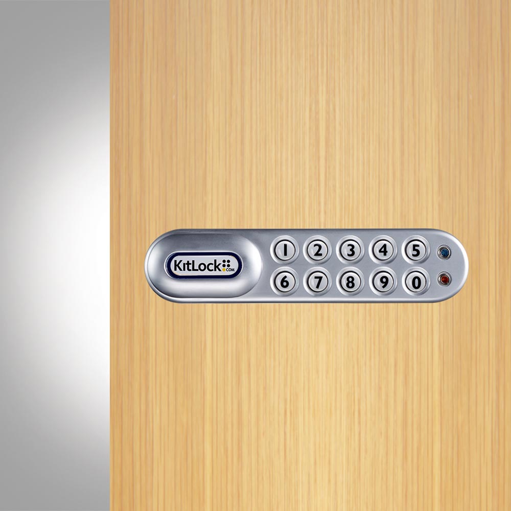 Kitlock Codelocks KL1200 – Digitales Codeschloss Für Schließfächer, Silbergrau