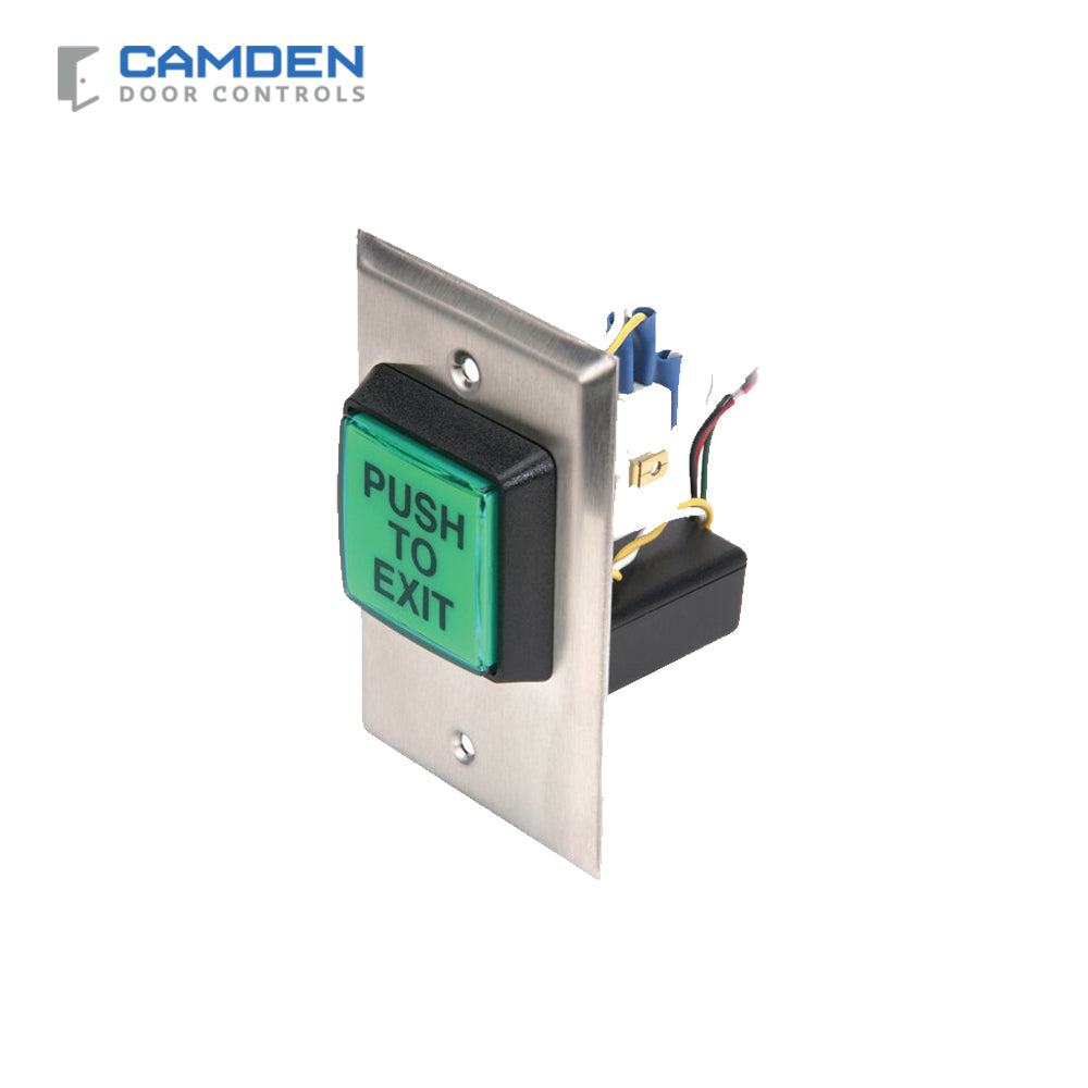 Push Exit Camden CM-30EE LED Illuminated Push/Exit Switch with Fixed 30 Second T