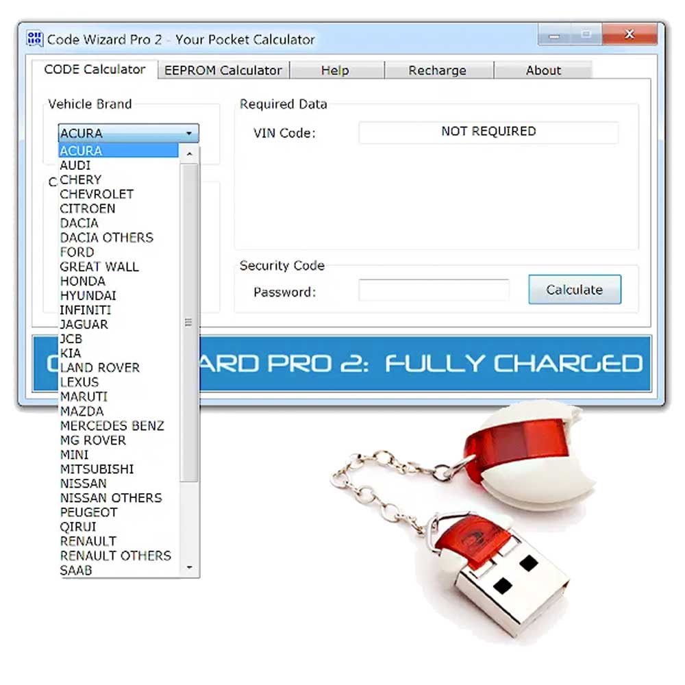 Code Wizard Pro 2 (CWP-2) ICC Pin Code Calculator Device Includes 200 ...