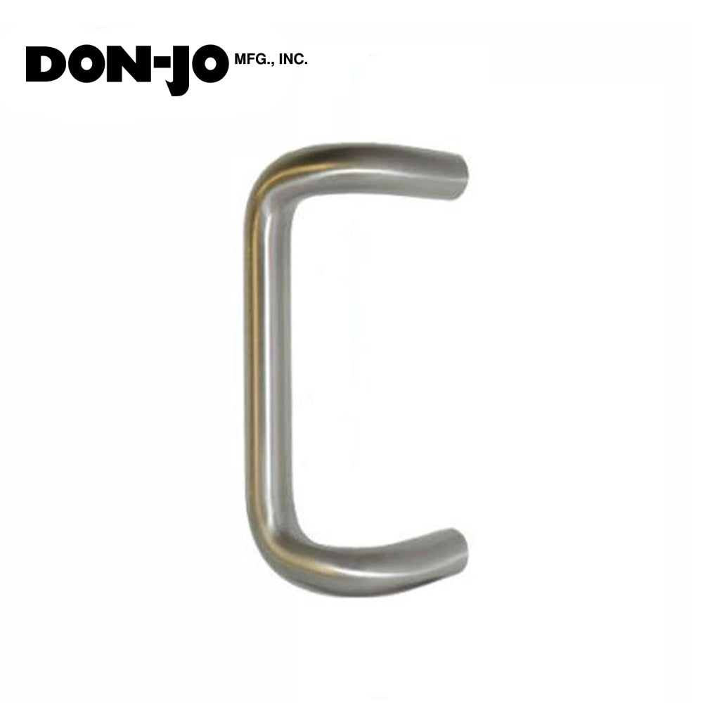 Don-Jo - 1152 - Offset Round Door Pull - 12" CTC - 628 - Satin Aluminum