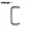 Don-Jo - 1152 - Offset Round Door Pull - 12" CTC - 628 - Satin Aluminum