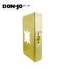 Don-Jo - Wrap Plate - #12-2 - 2-3/4" -1-3/4" Doors - Polished Brass (12-2-PB-CW)